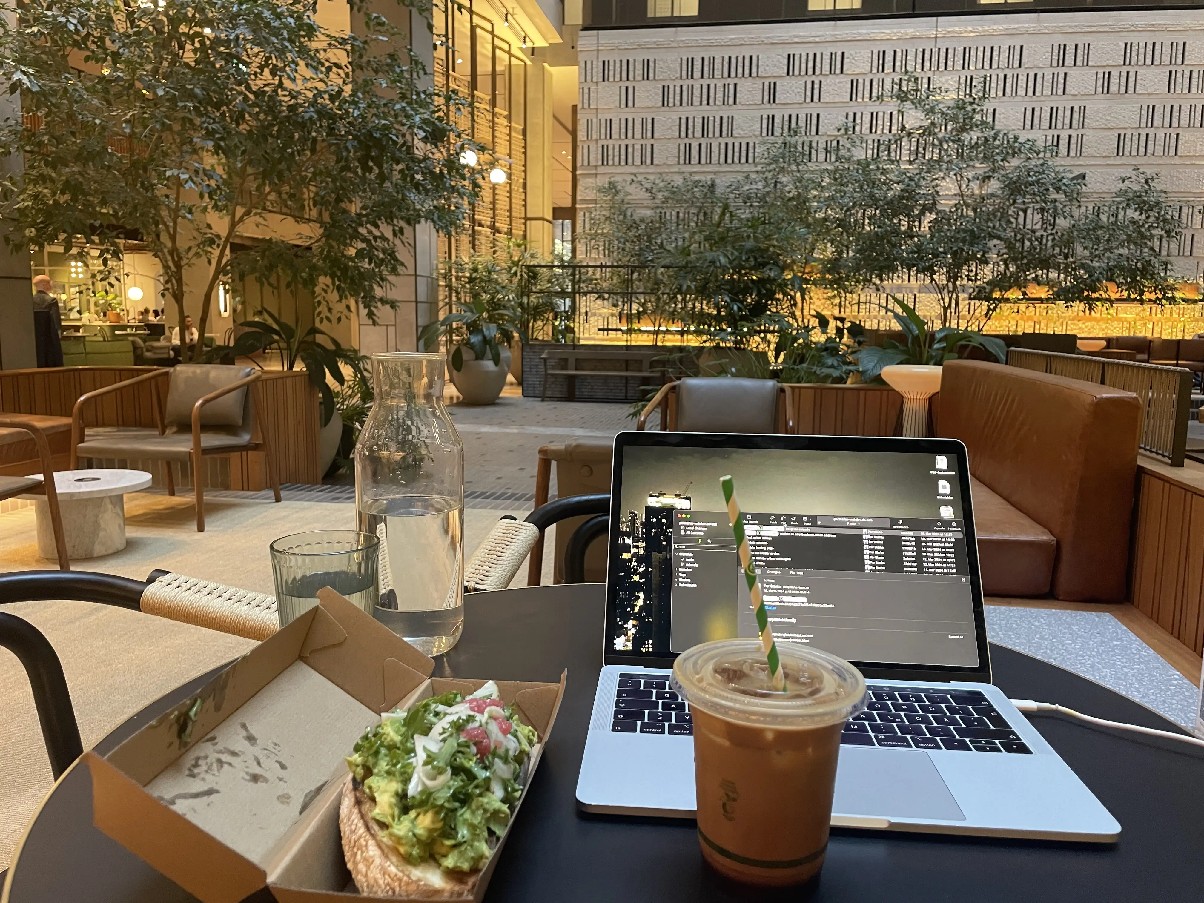 Working from Liminal Coffee at Melbourne City, Australia